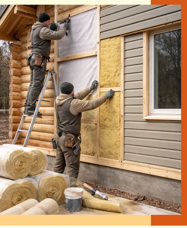 Утепление деревянного дома в Алексеевке от 6277 руб./м2 — заказать работы | ТепломастерЛкв