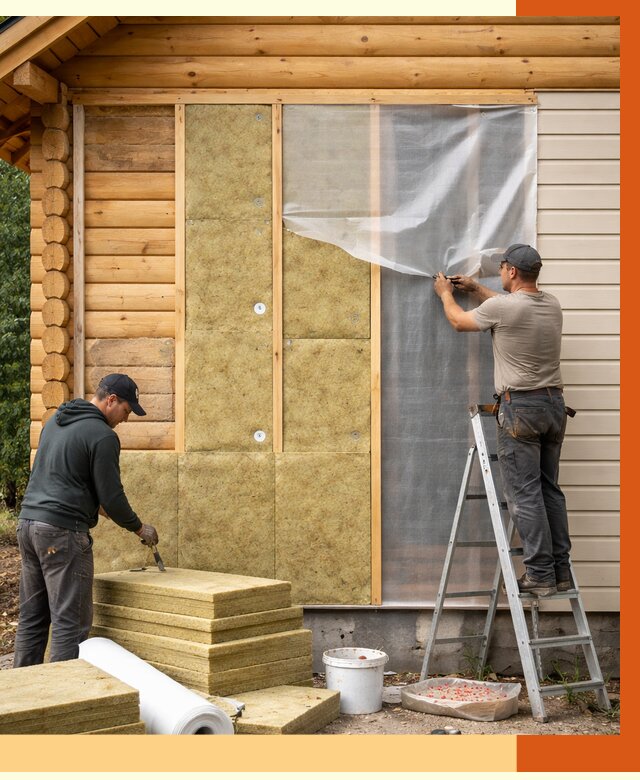 Утепление дома из бруса в Алексеевке от 3797 руб./м2 — работы под ключ | ТепломастерЛкв