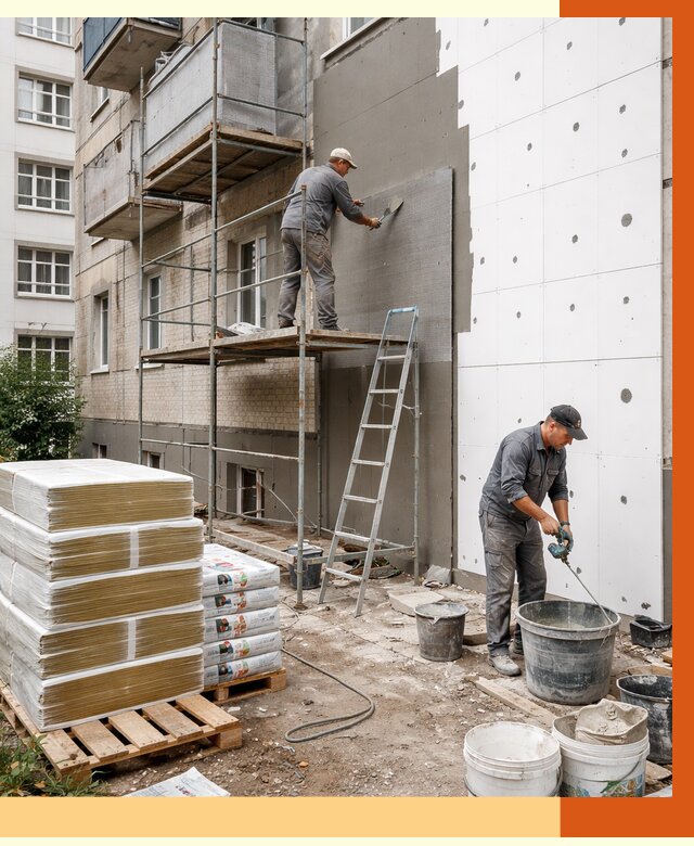 Утепление квартиры снаружи в Алексеевке от 6226 руб/м2 под ключ | ТепломастерЛкв