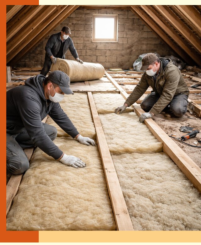 Утепление чердака в Алексеевке — профессиональная теплоизоляция кровли