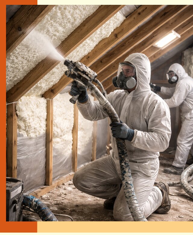 Утепление чердака пенополиуретаном (ППУ) в Алексеевке