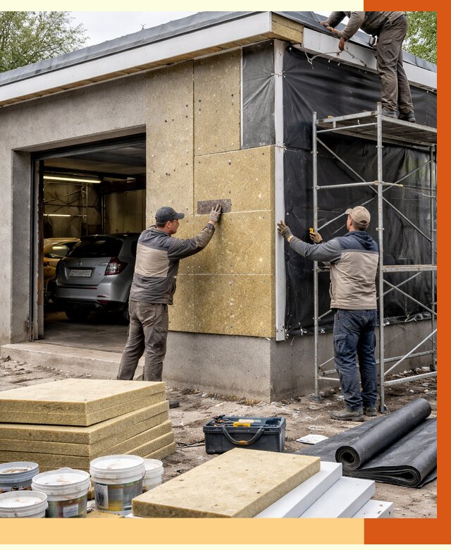 Утепление автосервиса в Алексеевке ппу, пеноизоляция, от 14680 руб/м2 — ТепломастерЛкв