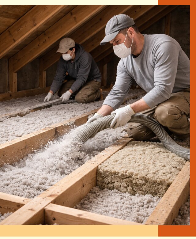 Заполнение полостей чердачного перекрытия в Алексеевке от 4556 руб. | ТепломастерЛкв