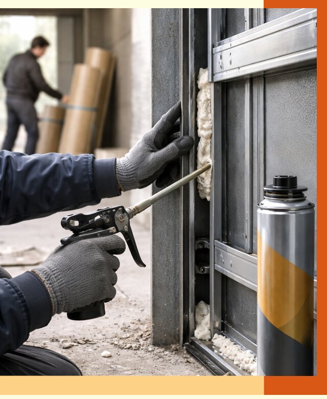 Заполнение пустот ворот в Алексеевке от 4556 руб. — заливка ППУ, утепление под ключ | ТепломастерЛкв