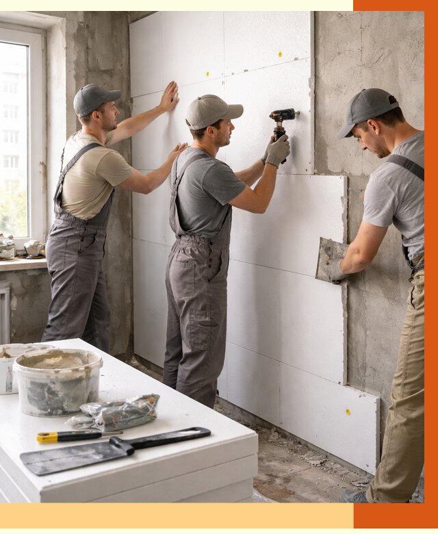 Утепление пенопластом домов и стен в Алексеевке от 1873 руб. — ТепломастерЛкв