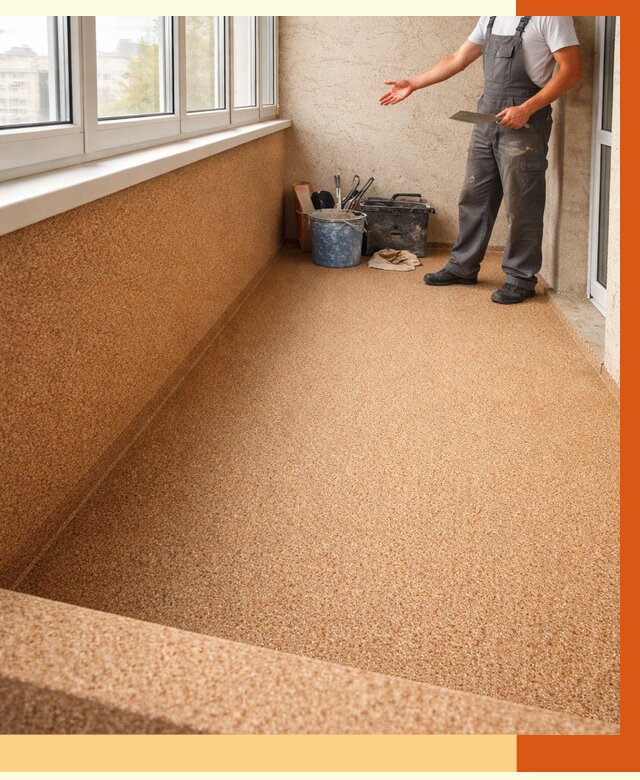 Утепление балкона жидкой пробкой в Алексеевке от 3695 руб/м² под ключ | ТепломастерЛкв