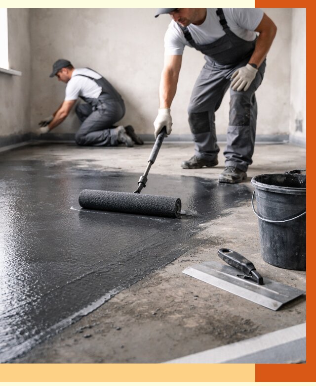 Профессиональная гидроизоляция пола в Алексеевке от 8605 руб. под ключ | ТепломастерЛкв
