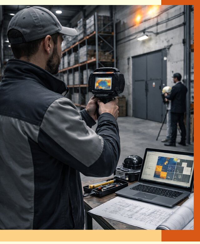 Тепловизионное обследование склада в Алексеевке от 6581 руб. | ТепломастерЛкв